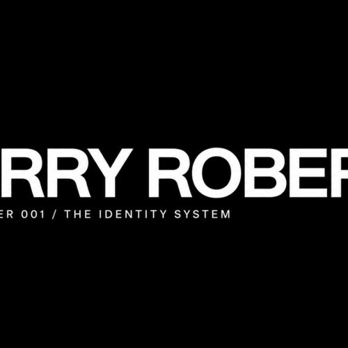 Barry Roberts Minimalist typography design cover