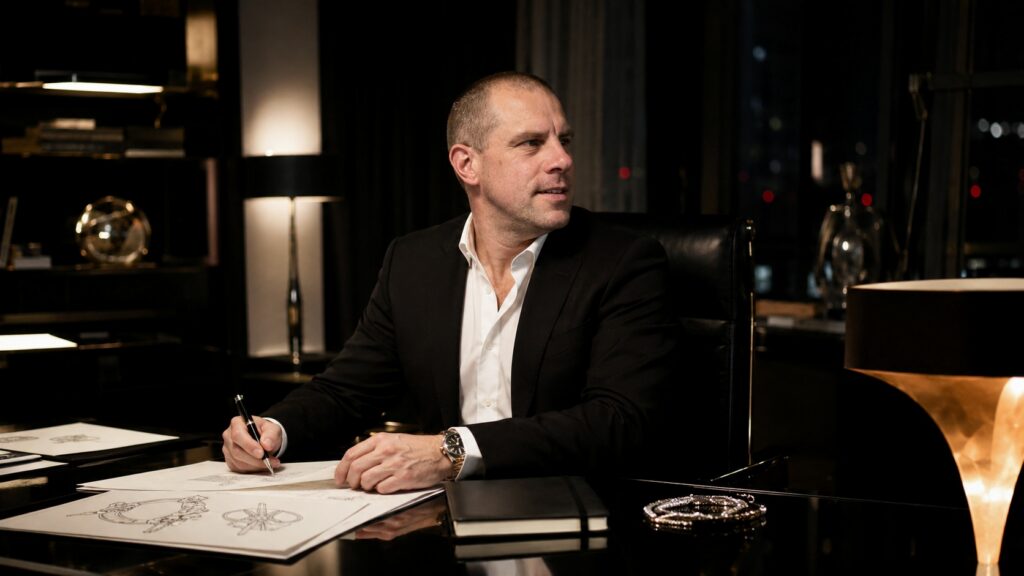 Barry Roberts in a Glamorous London Office