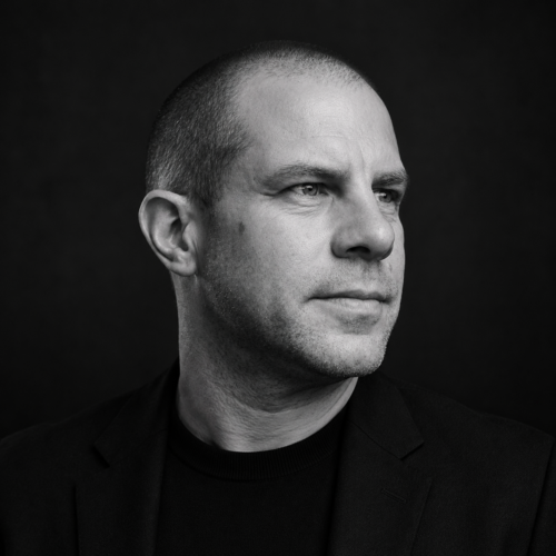 Created editorial portrait of Barry Roberts in monochrome